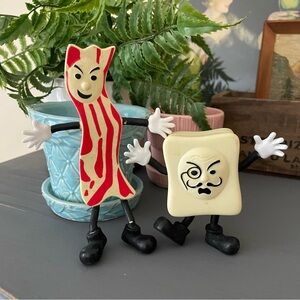 Accoutrements Mr. Bacon Vs. Monsieur Tofu Bendable Action Figure Set🥓